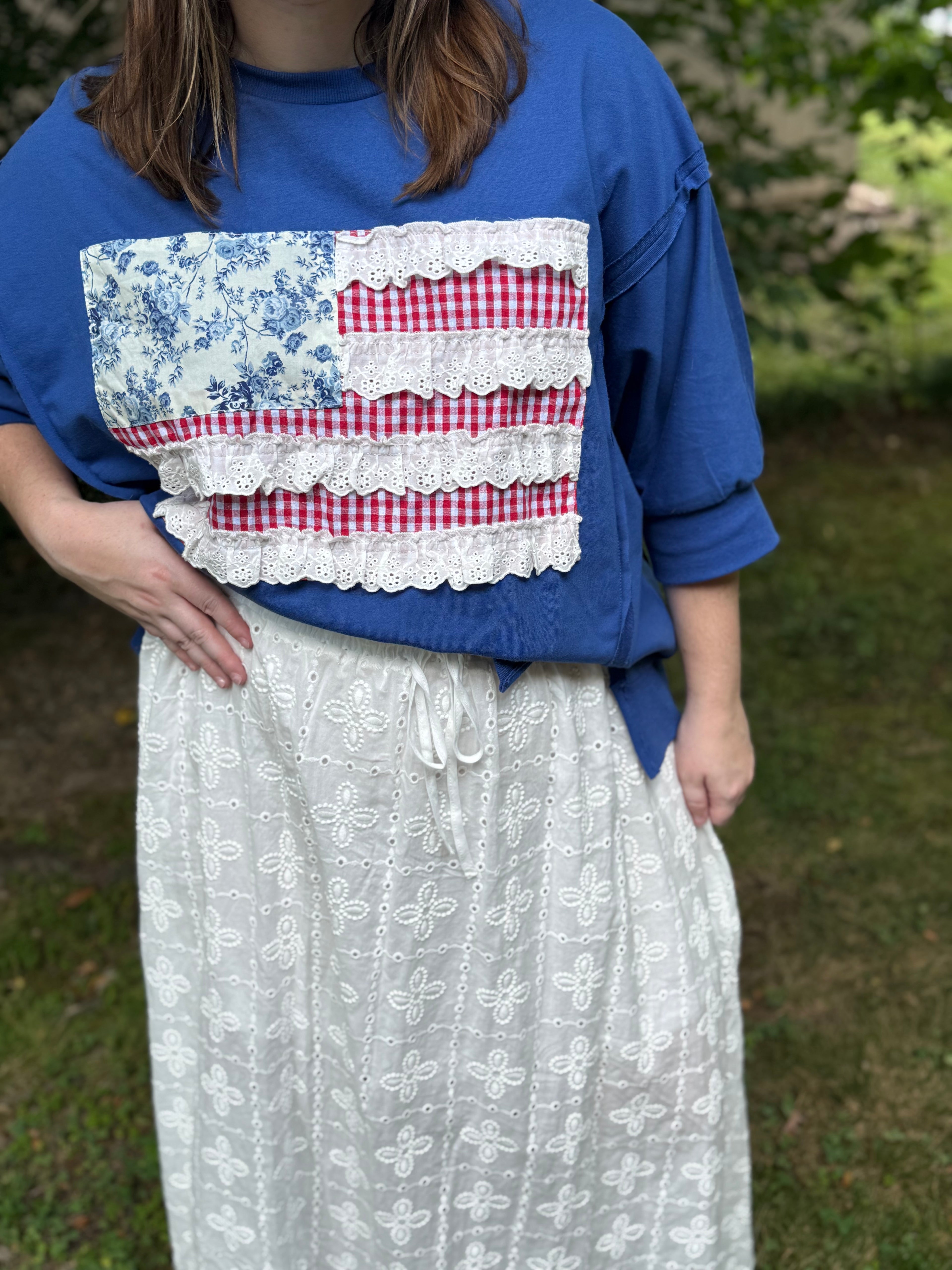 Frilly Flag Tee