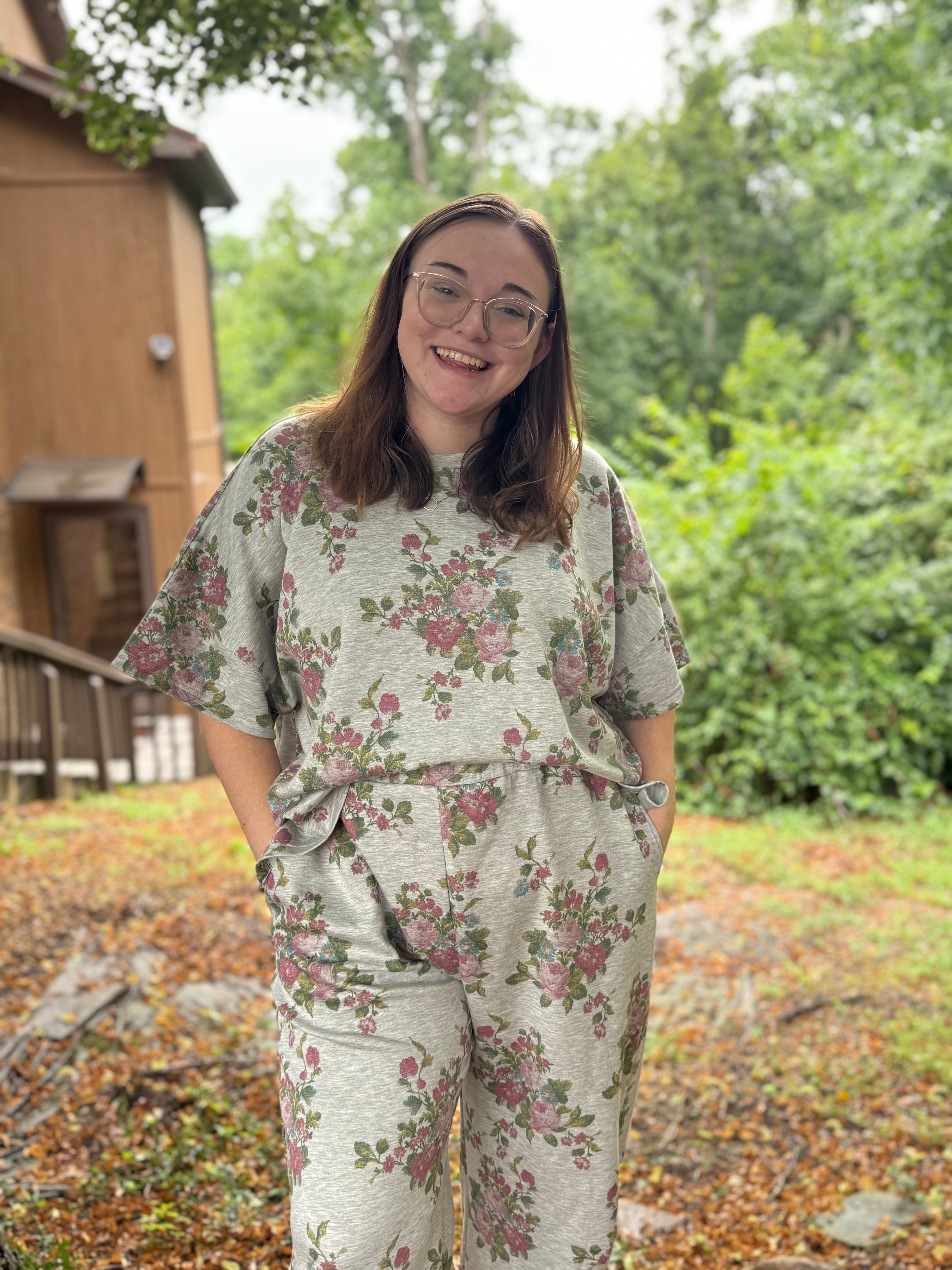 Faded Florals Scuba Set