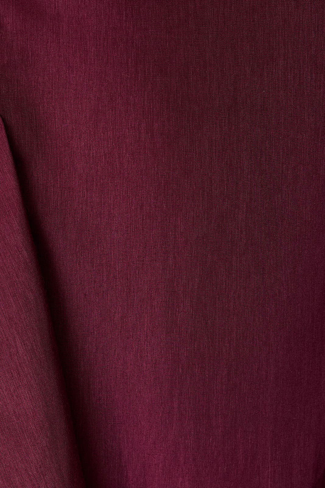 Maroon Lace-Trim Peplum Tank