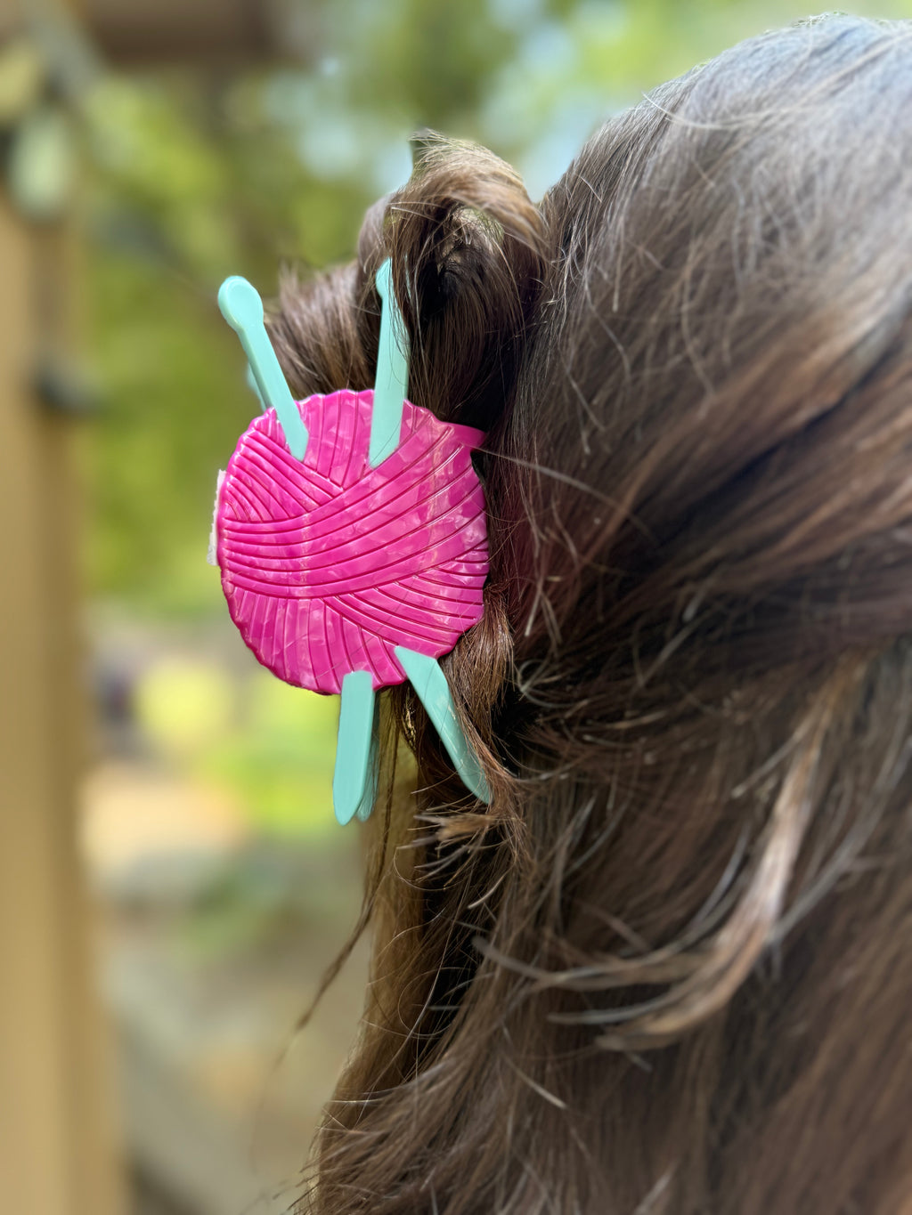 Knitting Needle Hair Claw