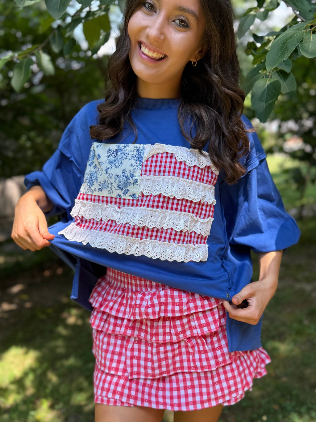 Frilly Flag Tee