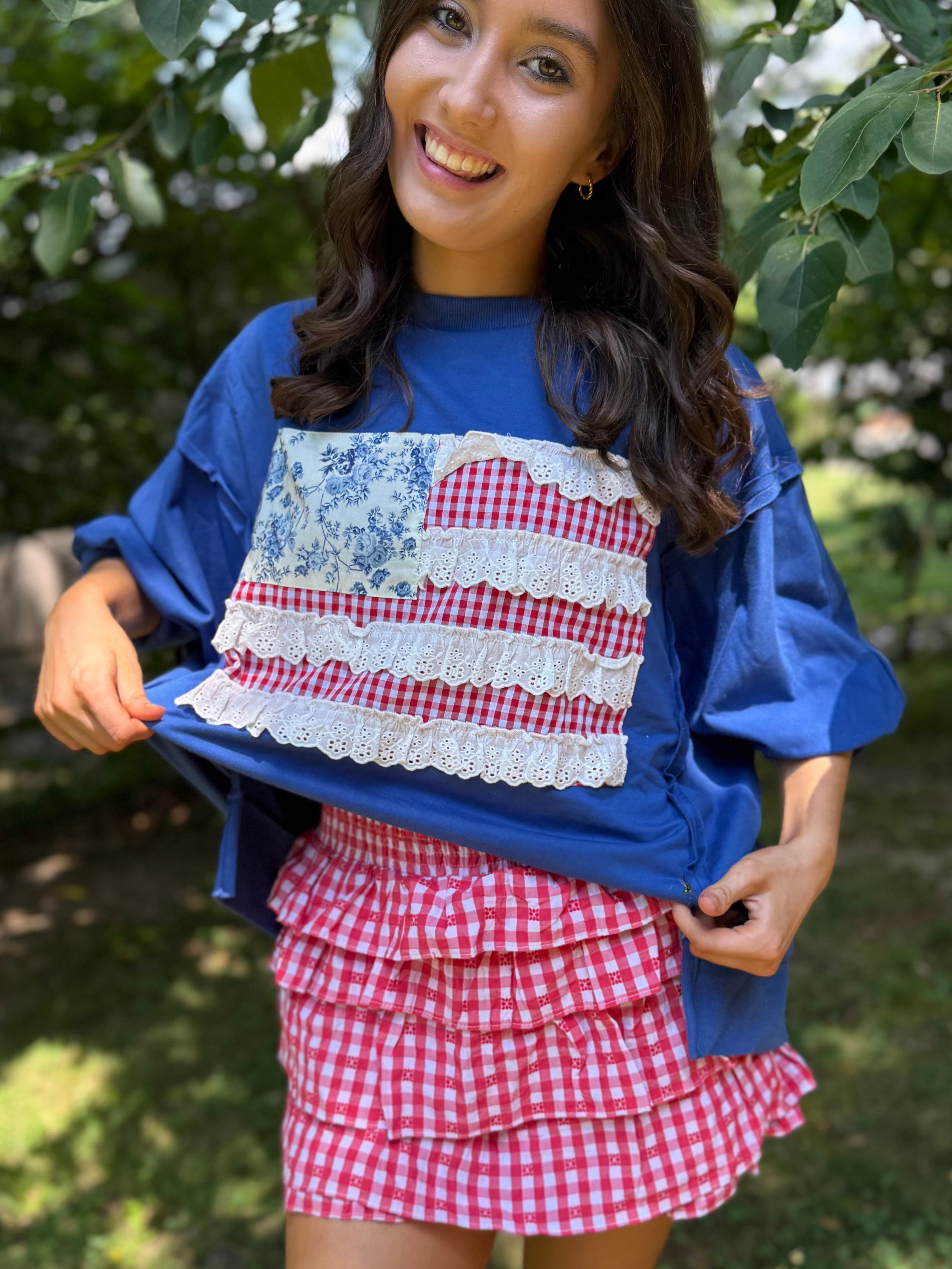 Frilly Flag Tee