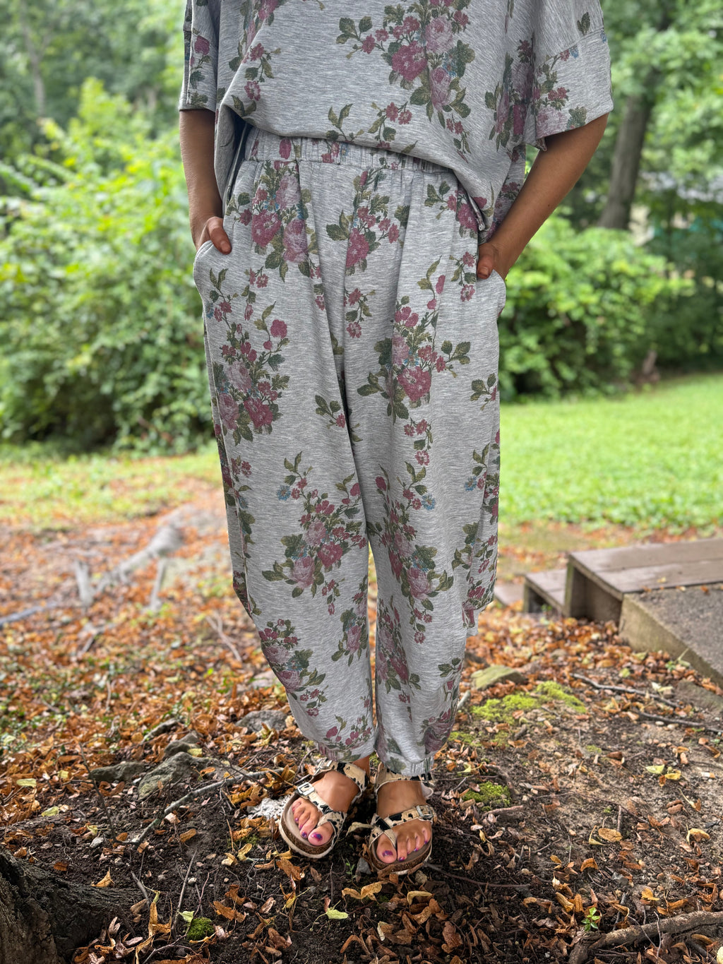Faded Florals Scuba Set
