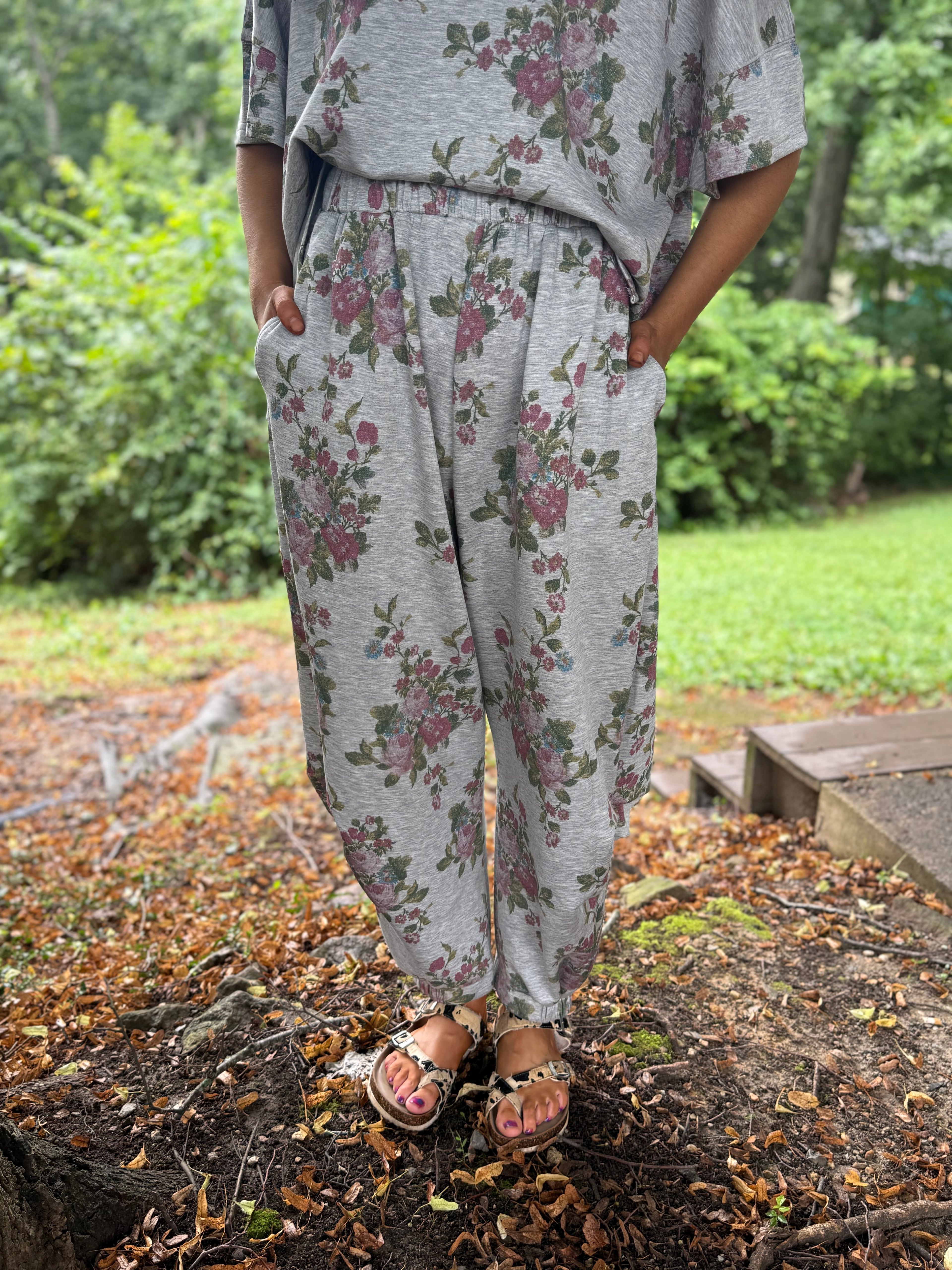 Faded Florals Scuba Set