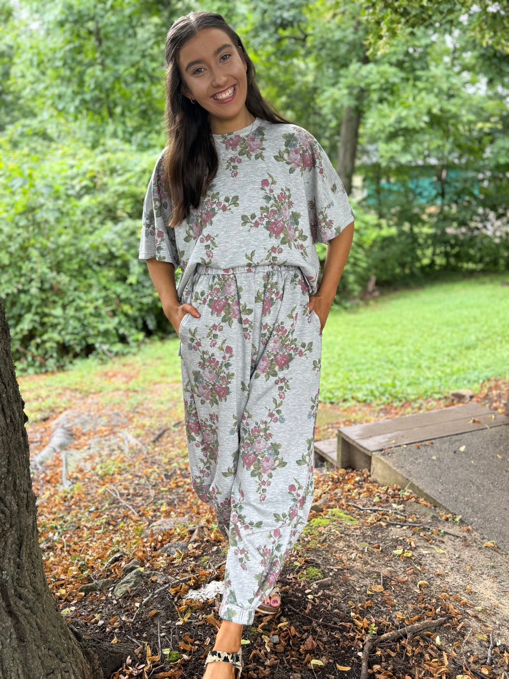 Faded Florals Scuba Set
