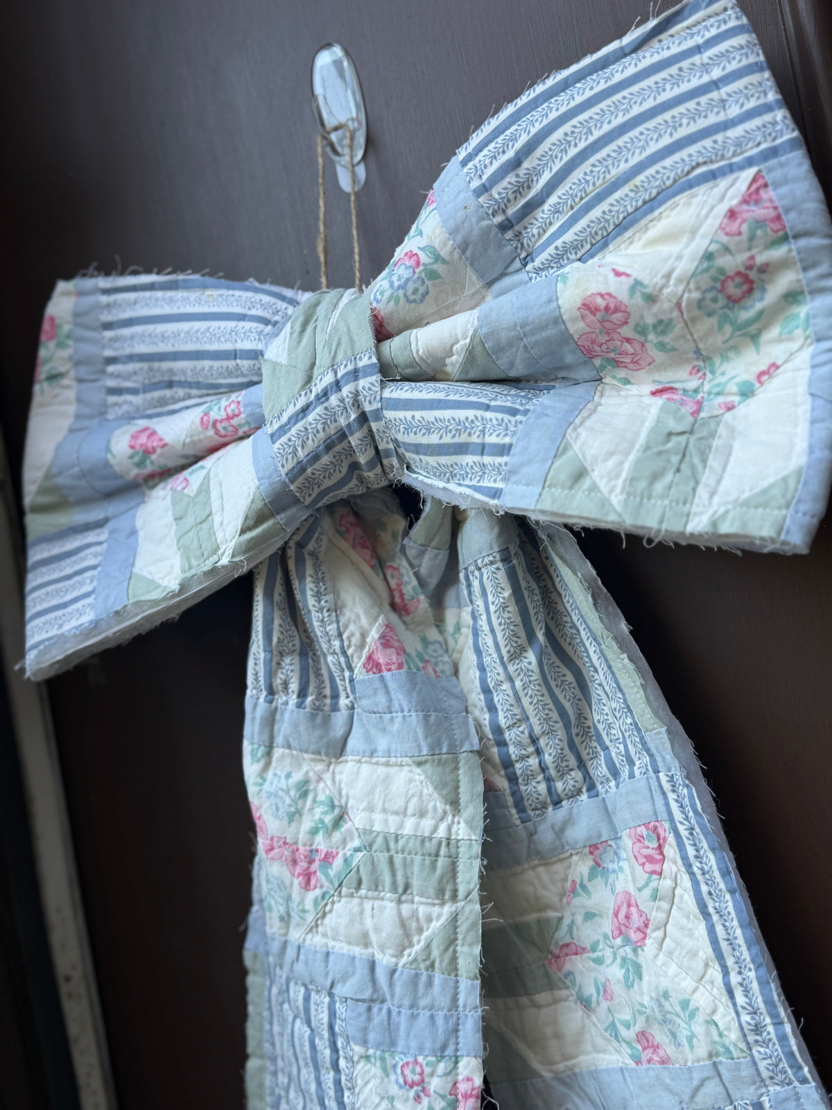 Vintage Quilt Bow Door Hangers