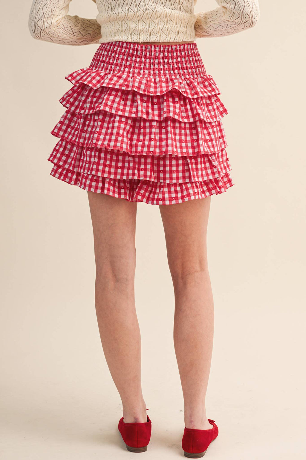 Red-y for the Fourth Gingham Skirt