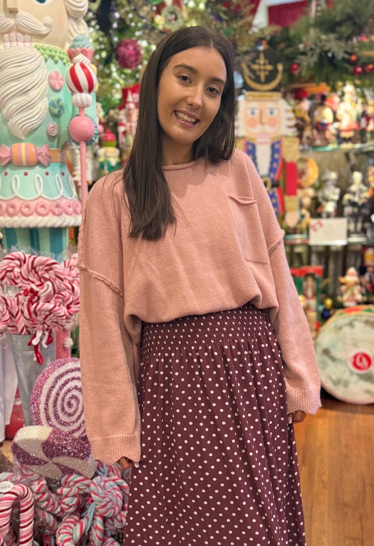 Cranberry Cottage Smocked Skirt