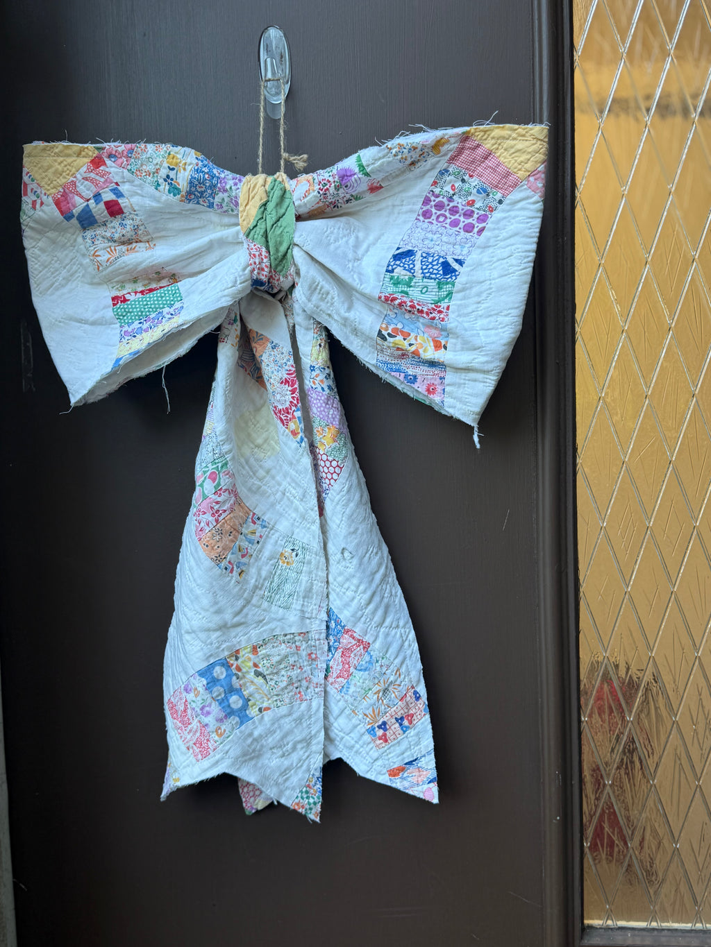 Vintage Quilt Bow Door Hangers