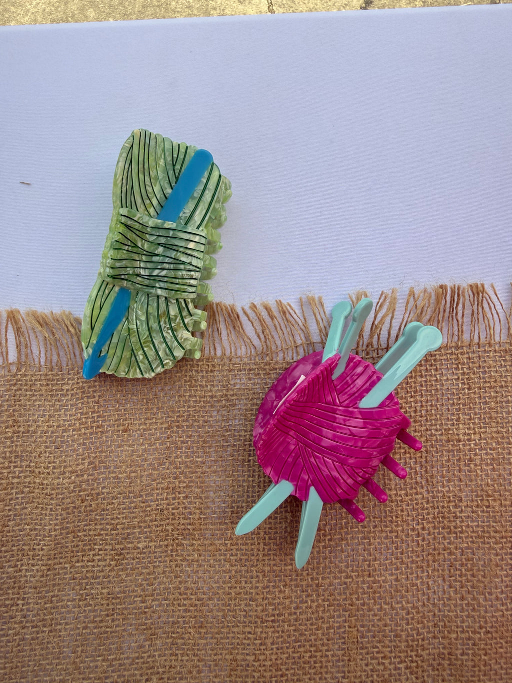 Knitting Needle Hair Claw