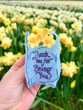 Thank You Bag Hair Claw