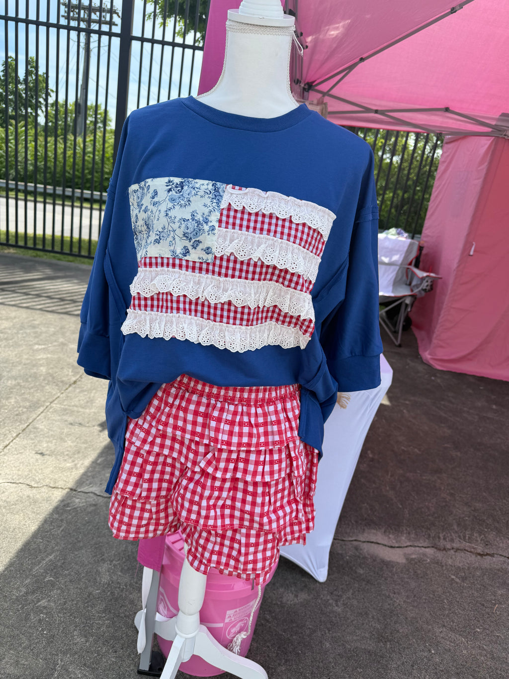 Frilly Flag Tee