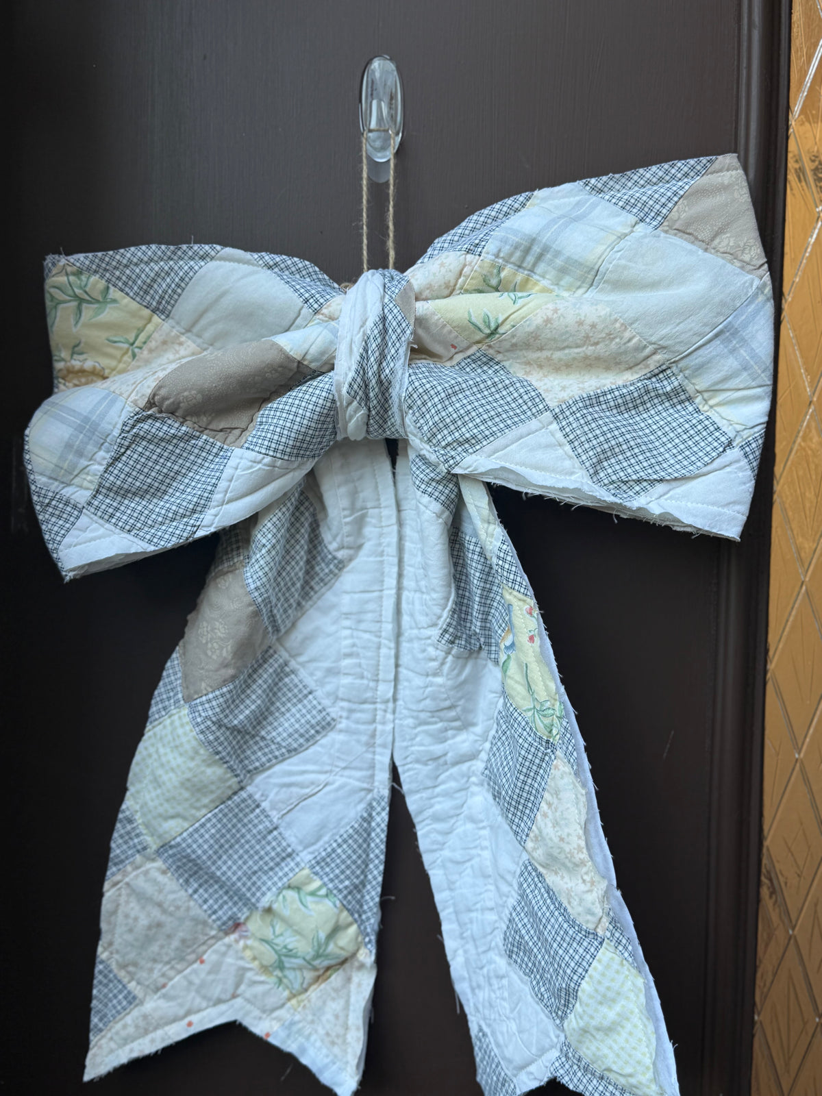 Vintage Quilt Bow Door Hangers