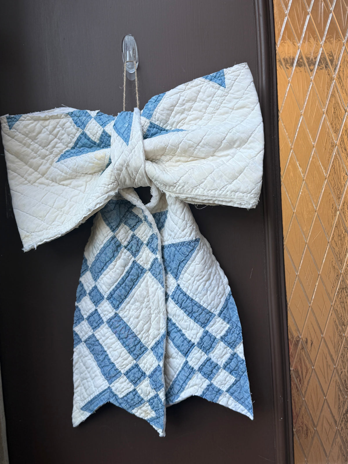 Vintage Quilt Bow Door Hangers