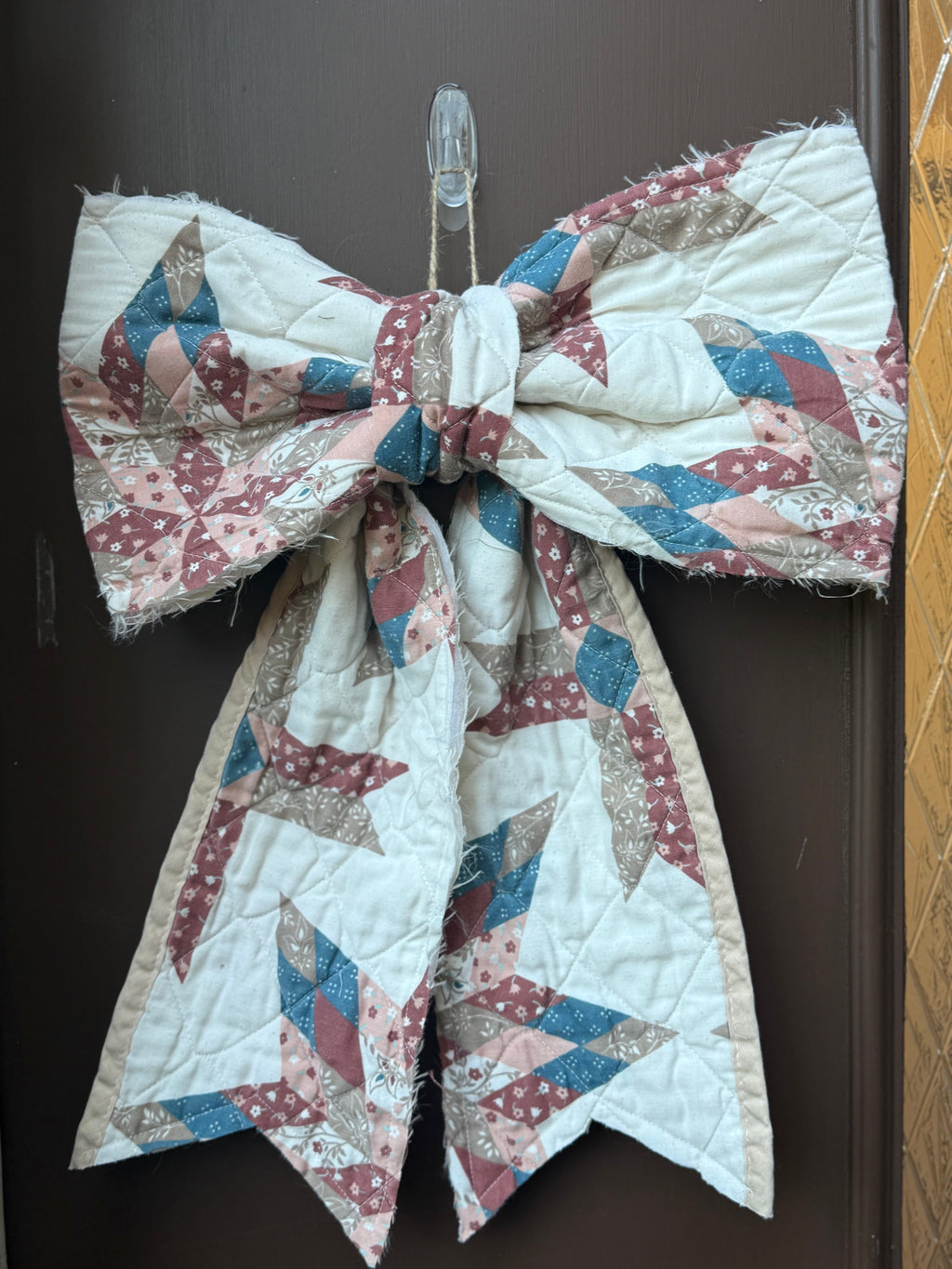 Vintage Quilt Bow Door Hangers