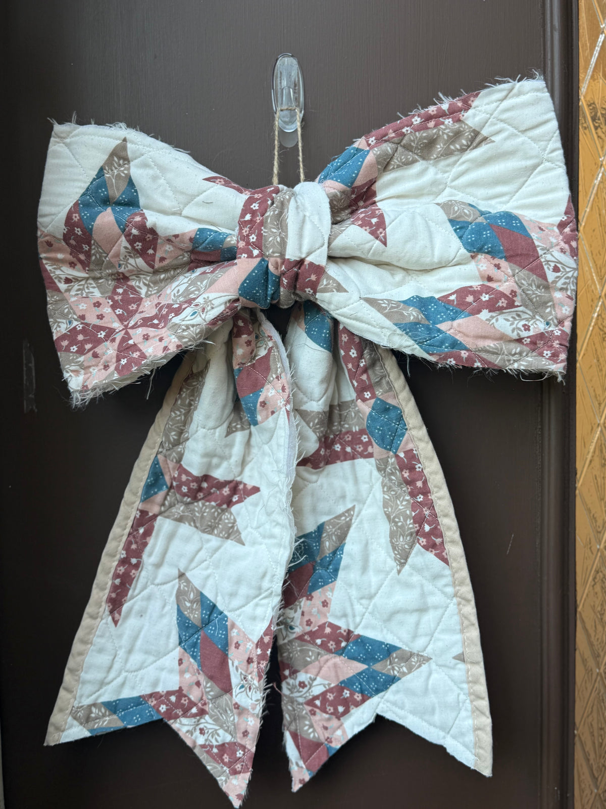 Vintage Quilt Bow Door Hangers