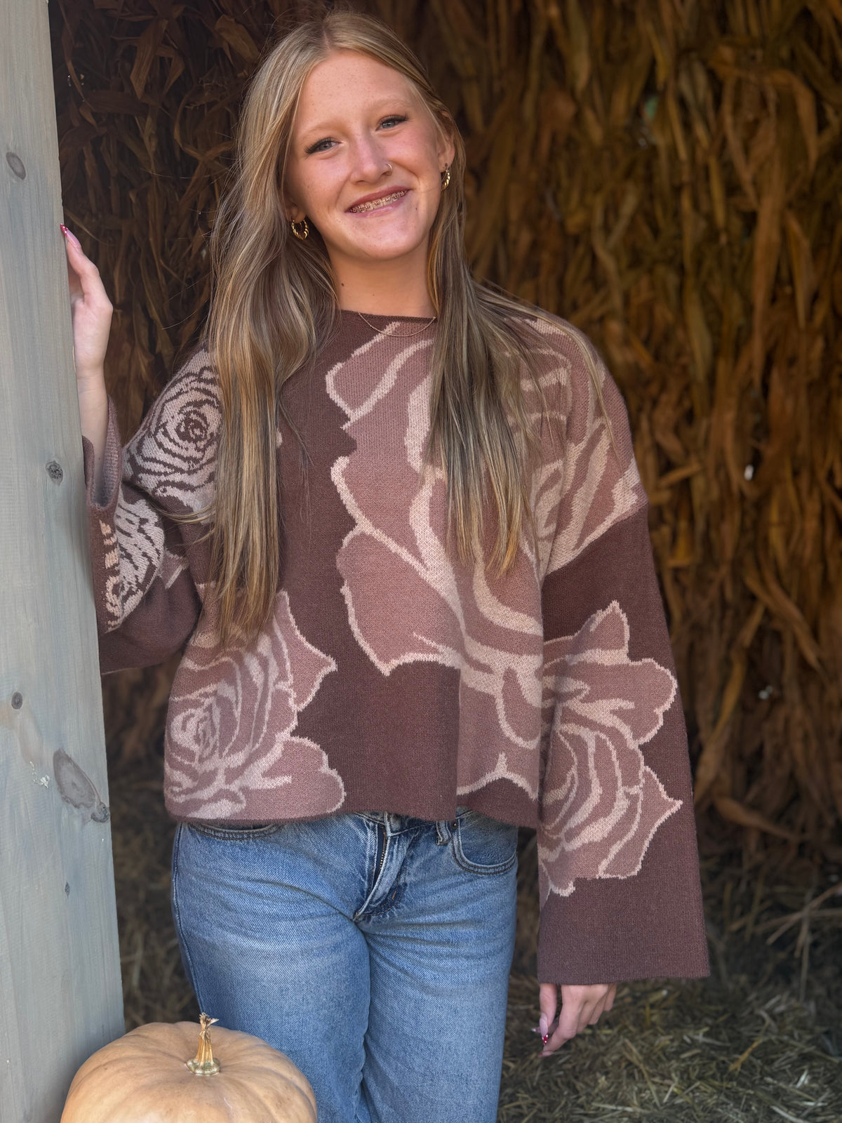 Hot Cocoa & Roses Cozy Sweater