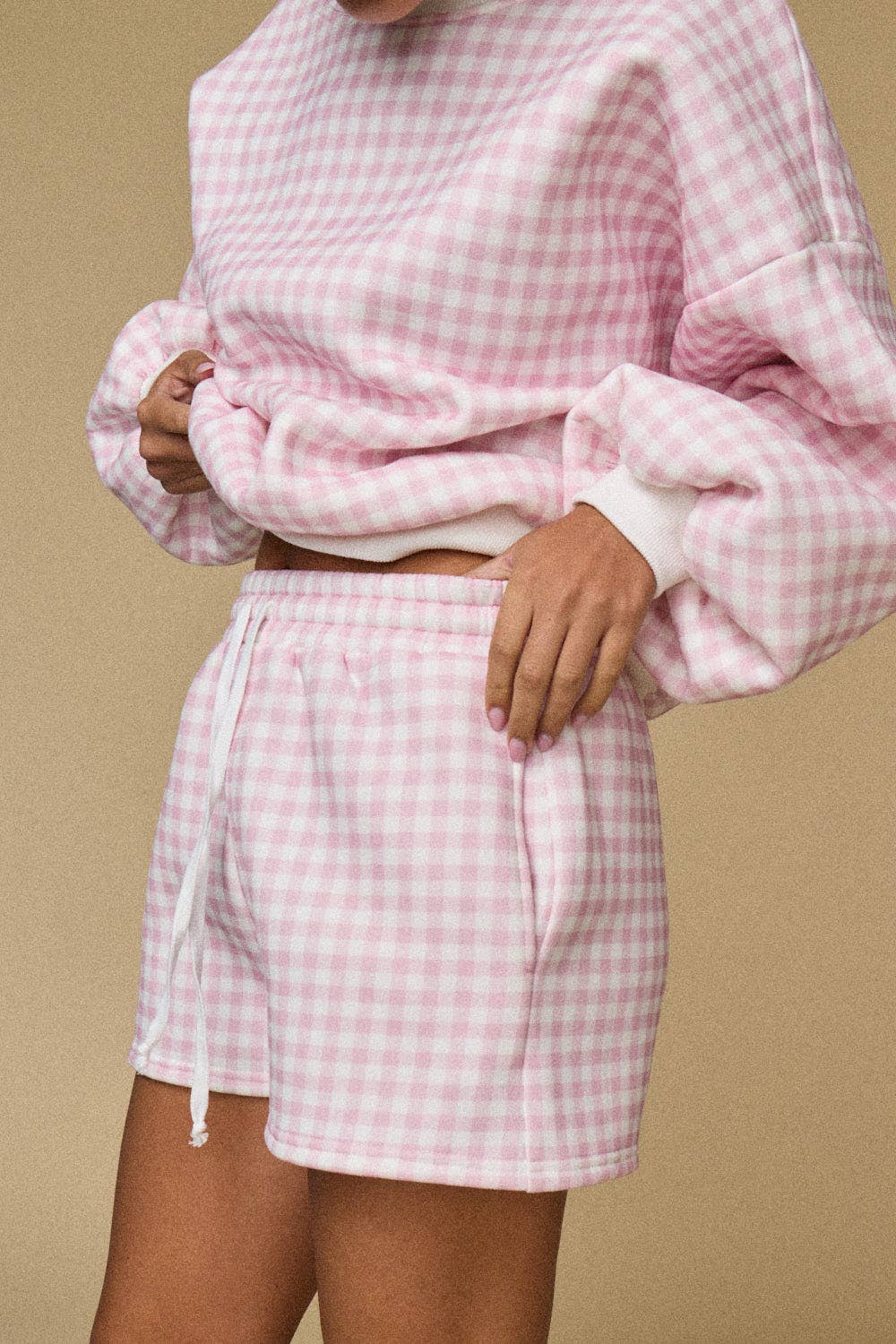 Gingham Girl Set in Pink