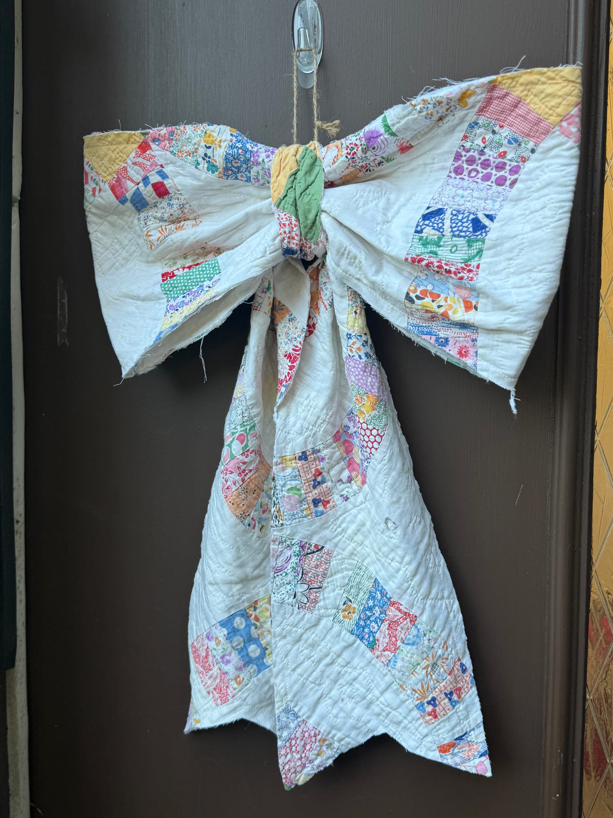 Vintage Quilt Bow Door Hangers