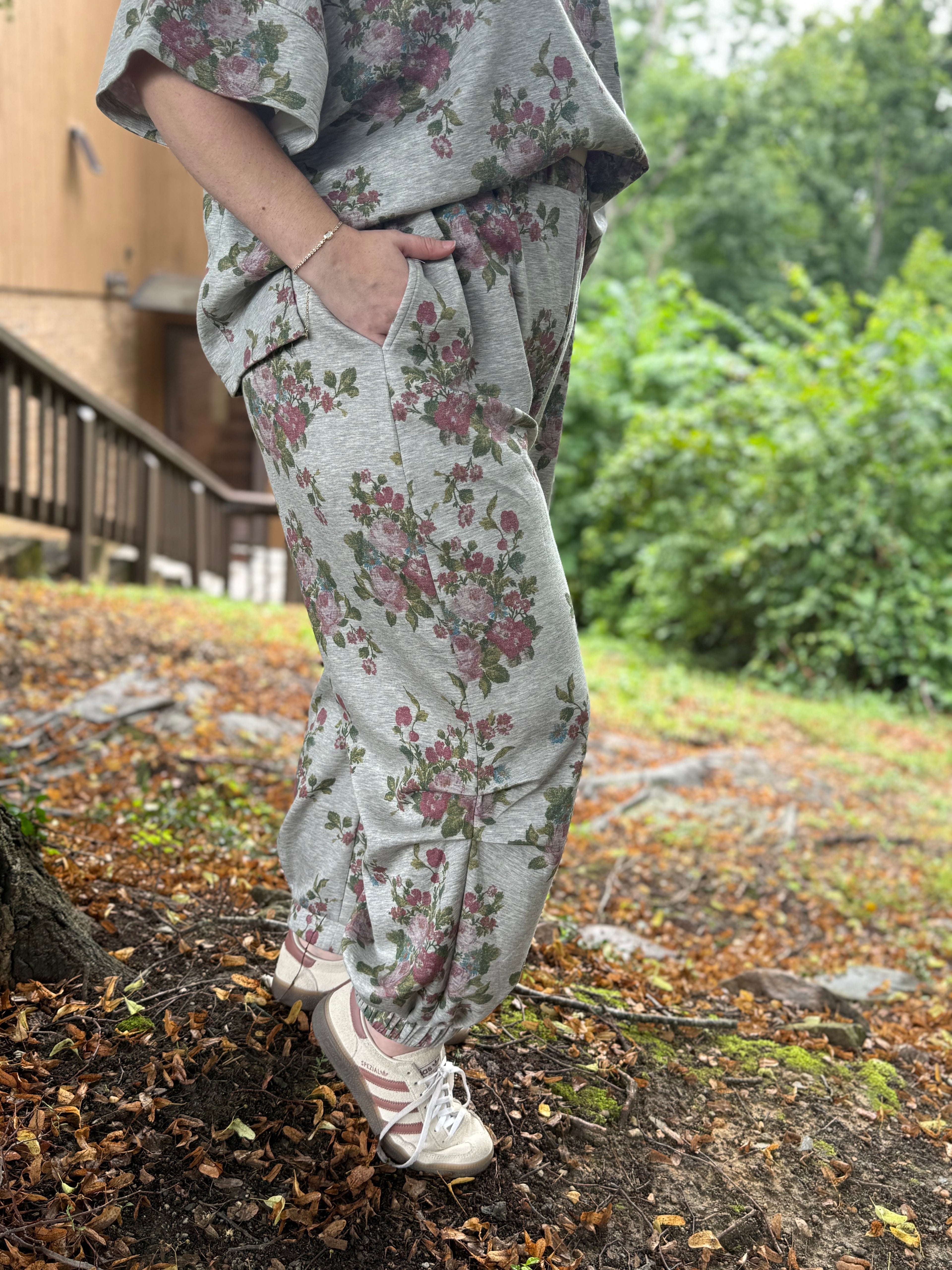 Faded Florals Scuba Set