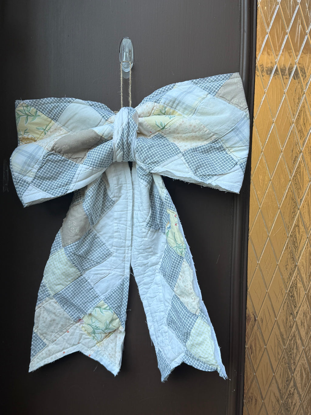 Vintage Quilt Bow Door Hangers