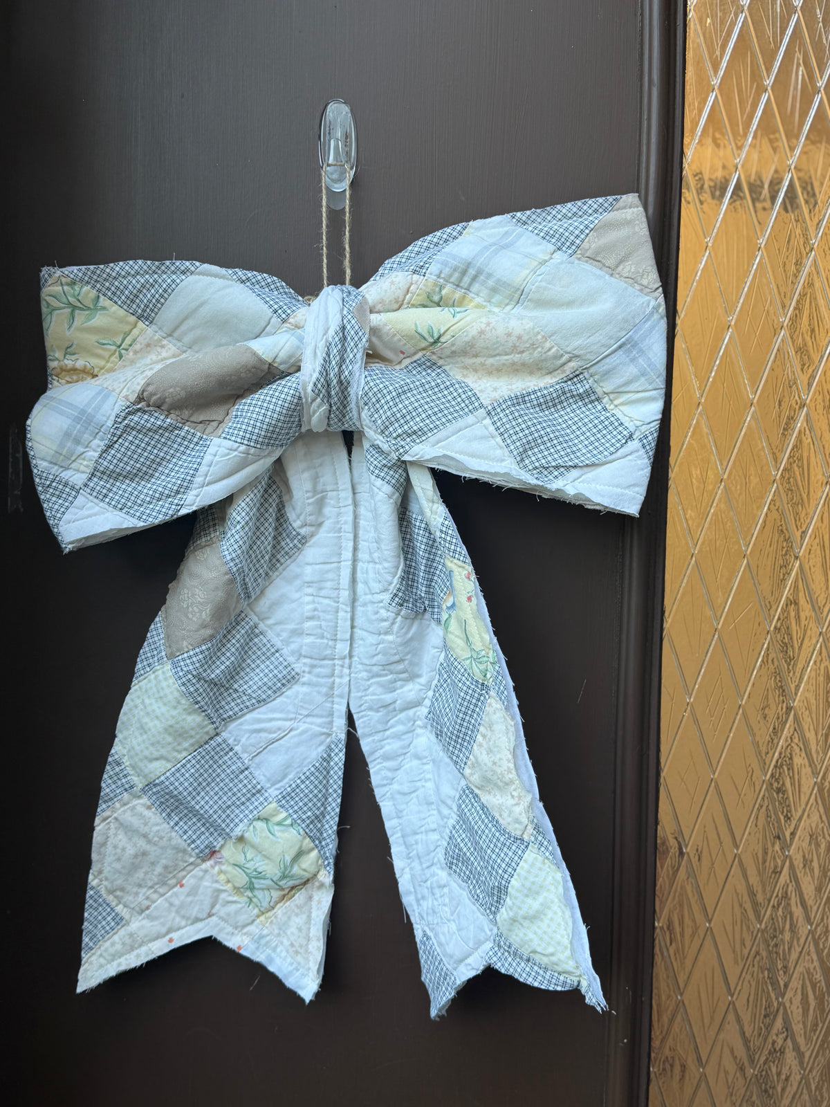 Vintage Quilt Bow Door Hangers