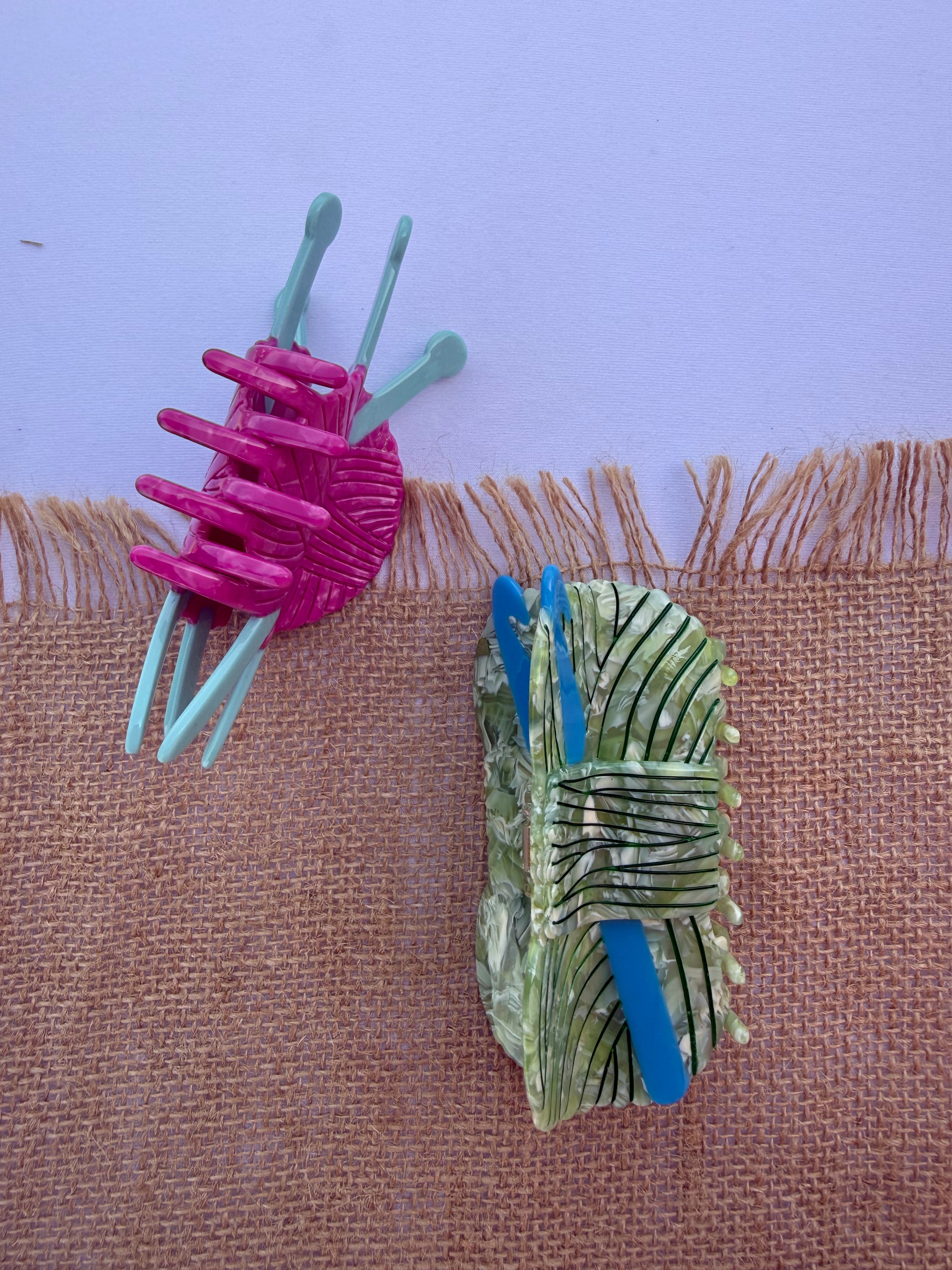 Knitting Needle Hair Claw