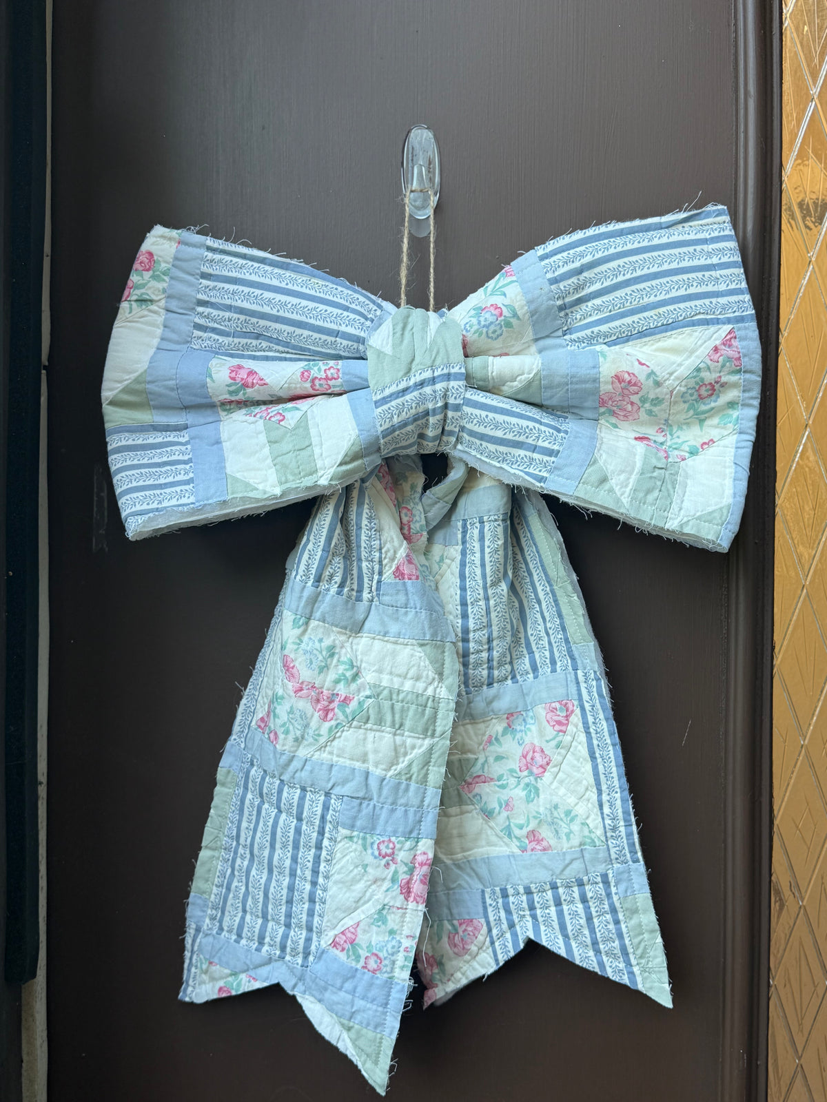 Vintage Quilt Bow Door Hangers