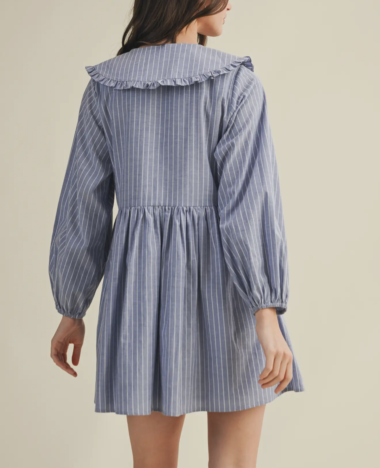 Striped Chambray Day Dress