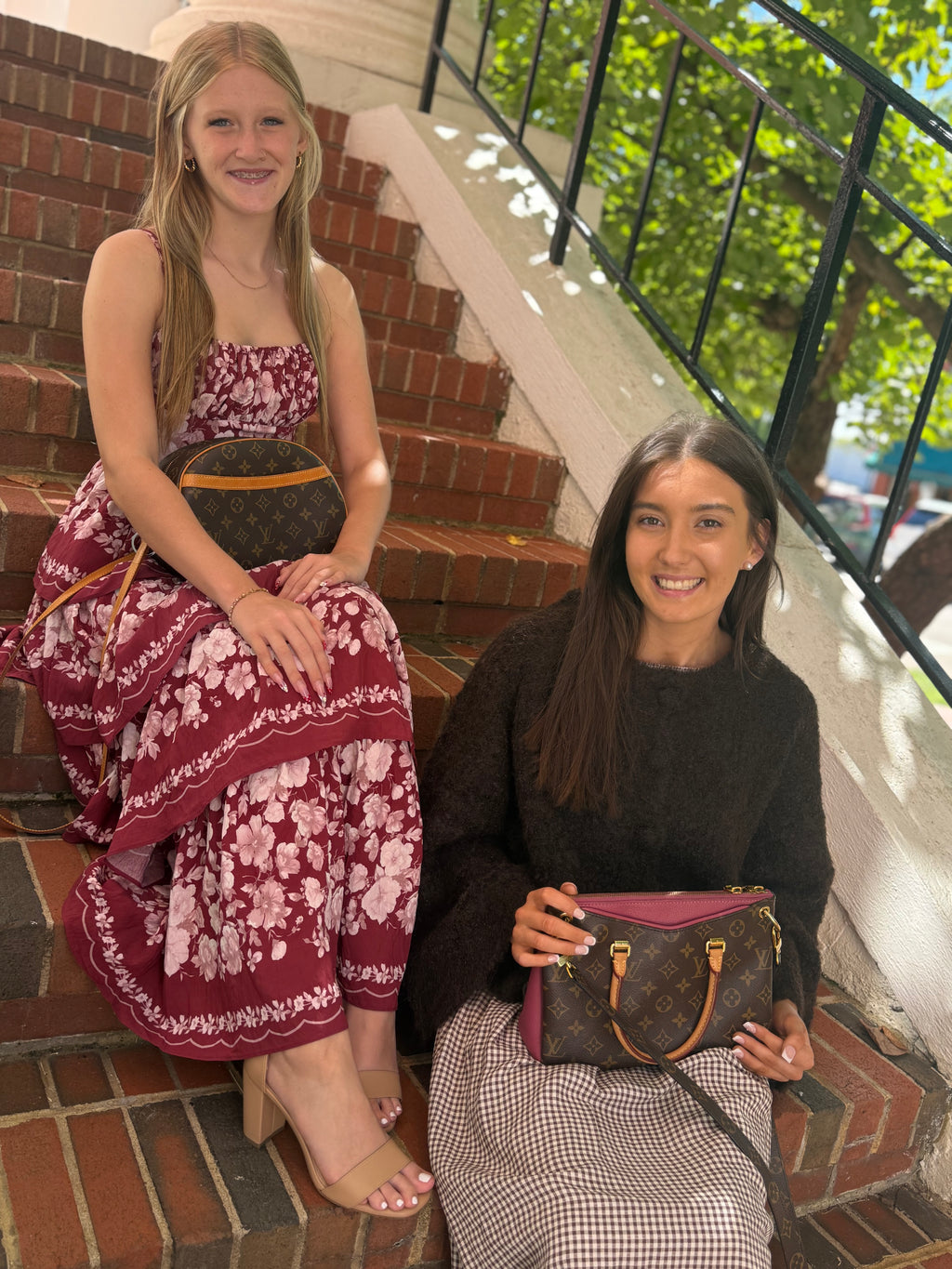 Burgundy Blooms Dress