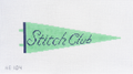 Stitch Club Pennant Flag Needlepoint Canvas