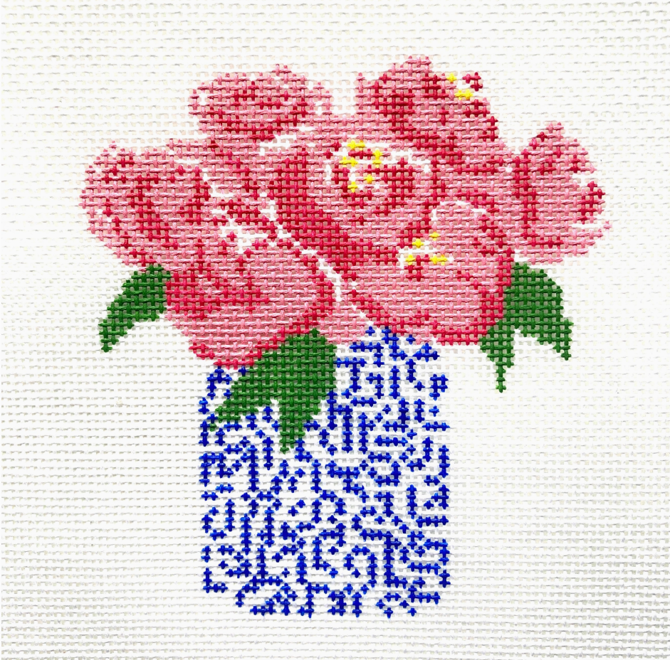 Peony Bouquet Needlepoint Canvas