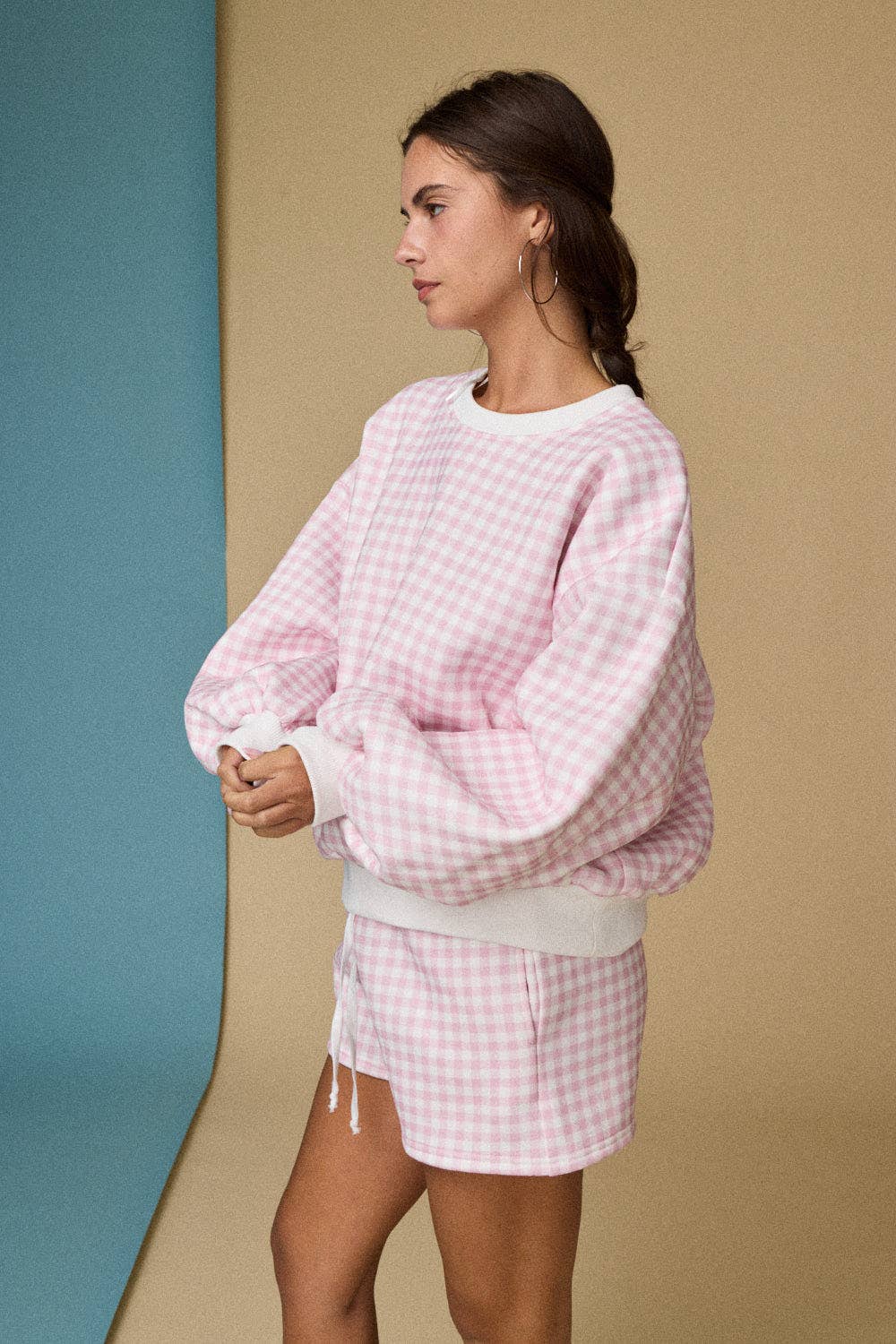 Gingham Girl Set in Pink
